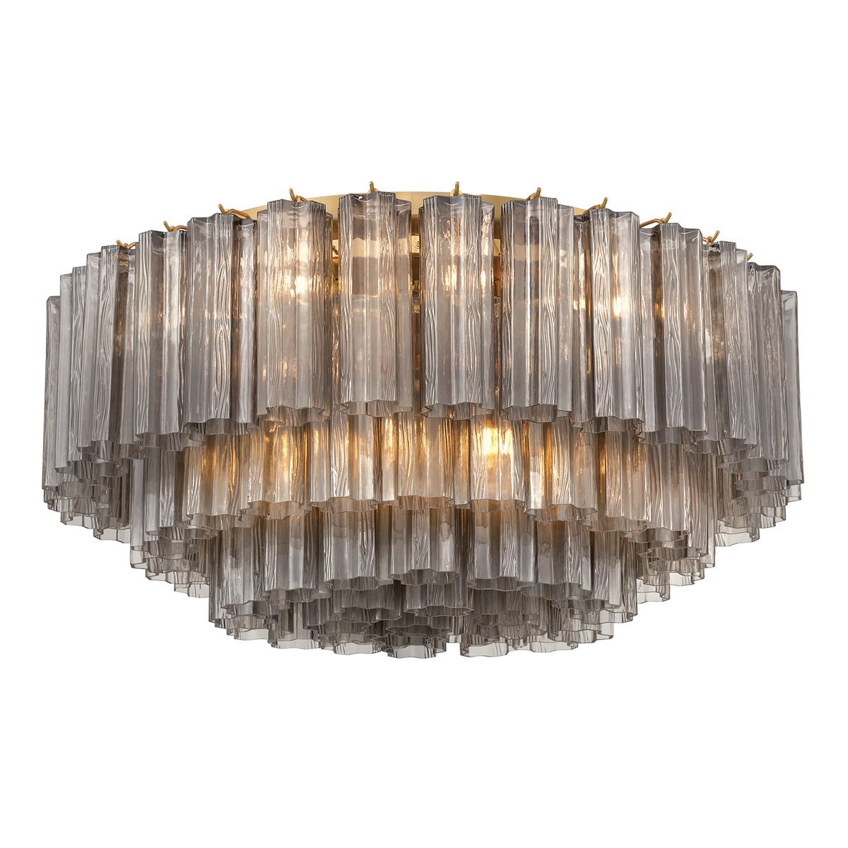 Aurora Ceiling Lamp Glass Tube Layered Amber