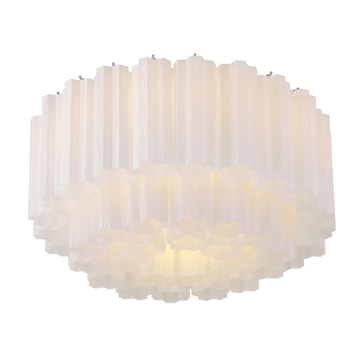 Aurora Ceiling Lamp Glass Tube Layered Amber