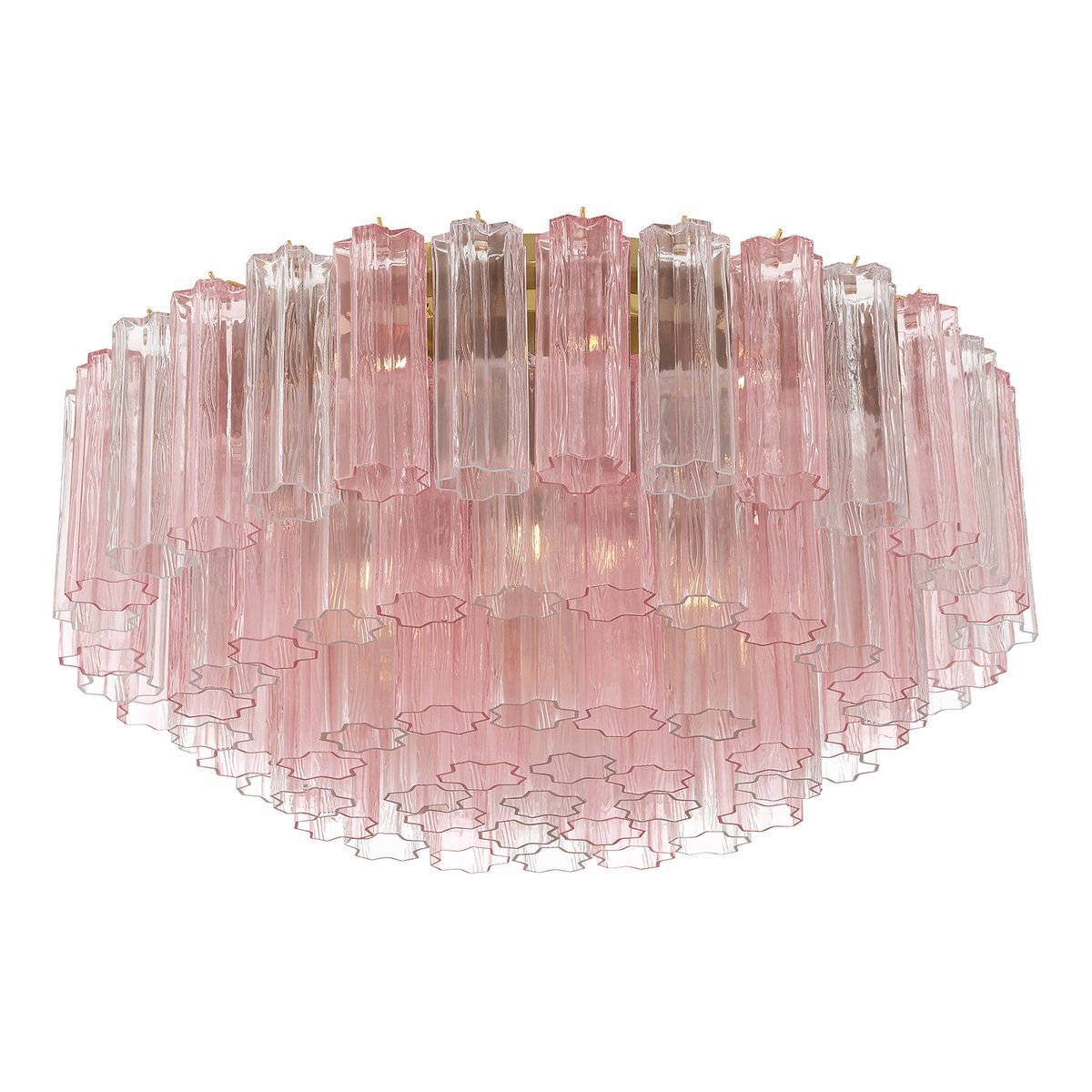 Aurora Ceiling Lamp Glass Tube Layered Amber