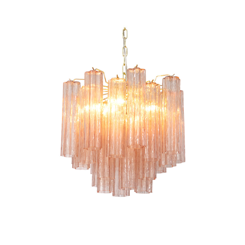 Chandelier Murano Glass Layers Living Spaces - Letslighting