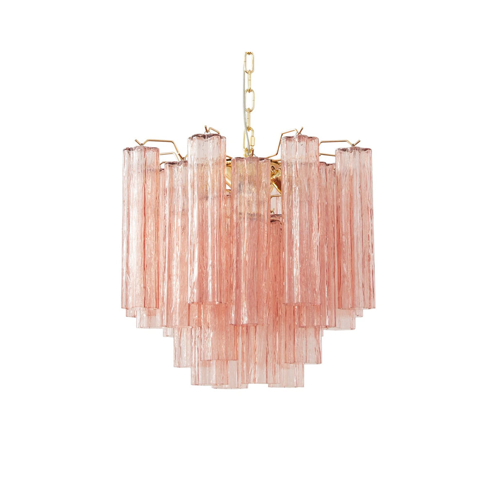 Chandelier Murano Glass Layers Living Spaces - Letslighting