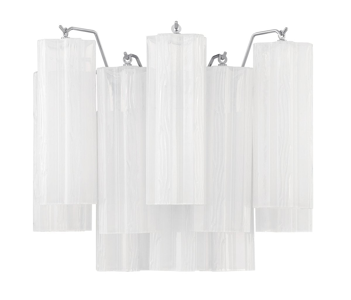 Aurora Wall Light Tronchi Glass Tube Tiered Amber Modern