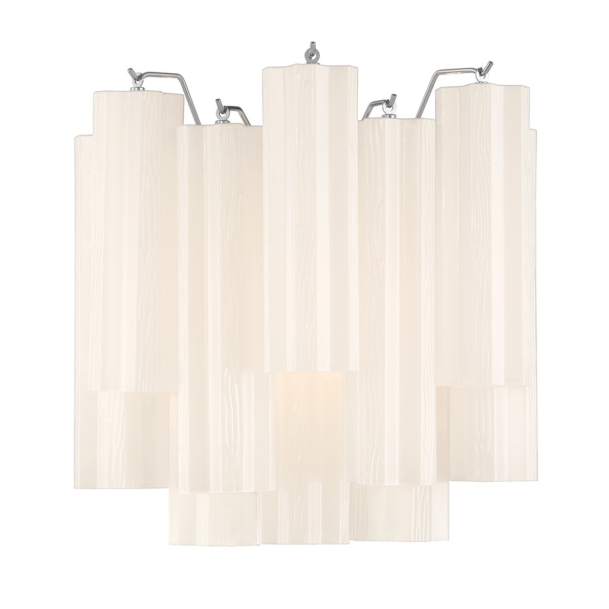 Aurora Wall Light Tronchi Glass Tube Tiered Amber Modern