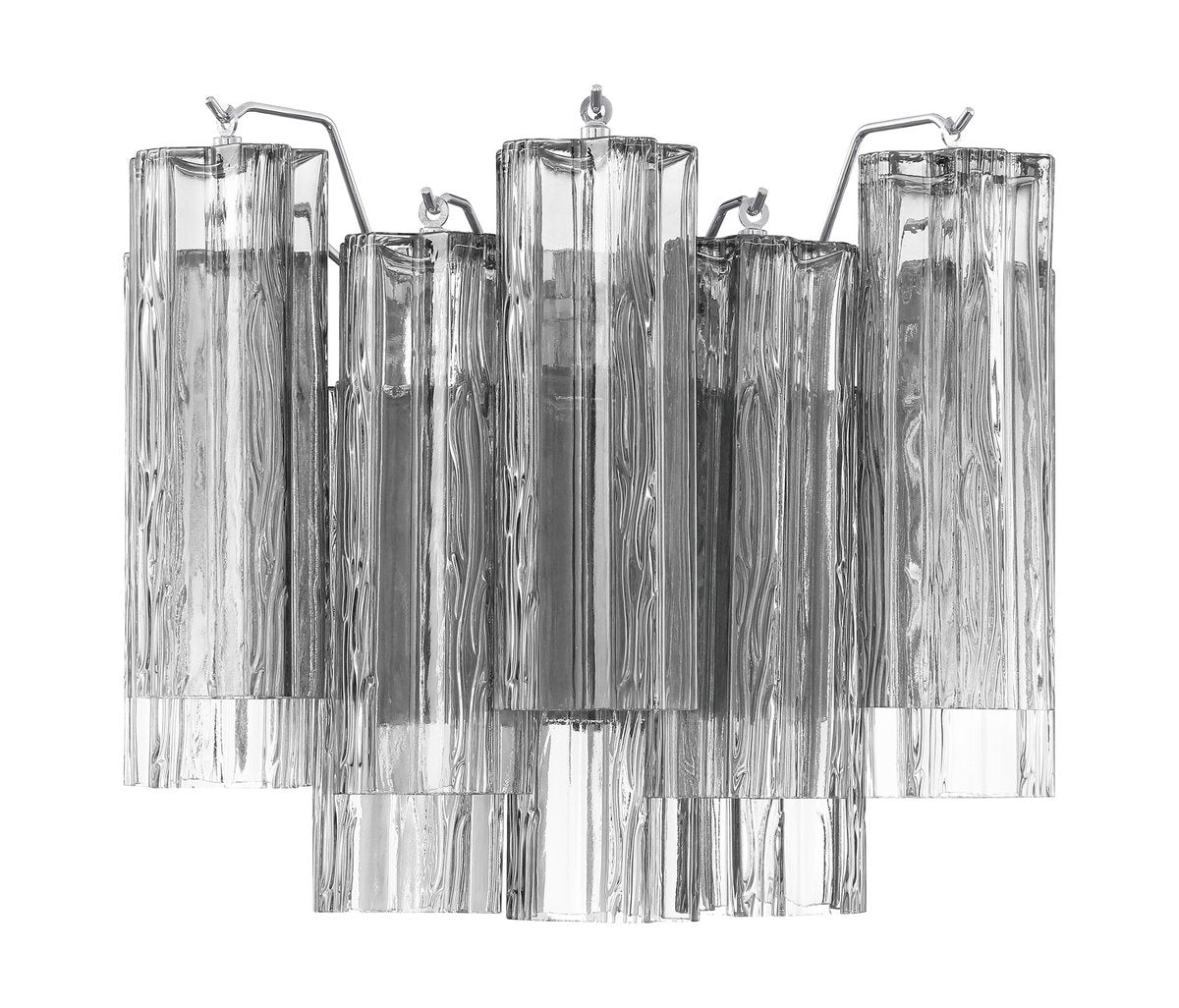 Aurora Wall Light Tronchi Glass Tube Tiered Amber Modern