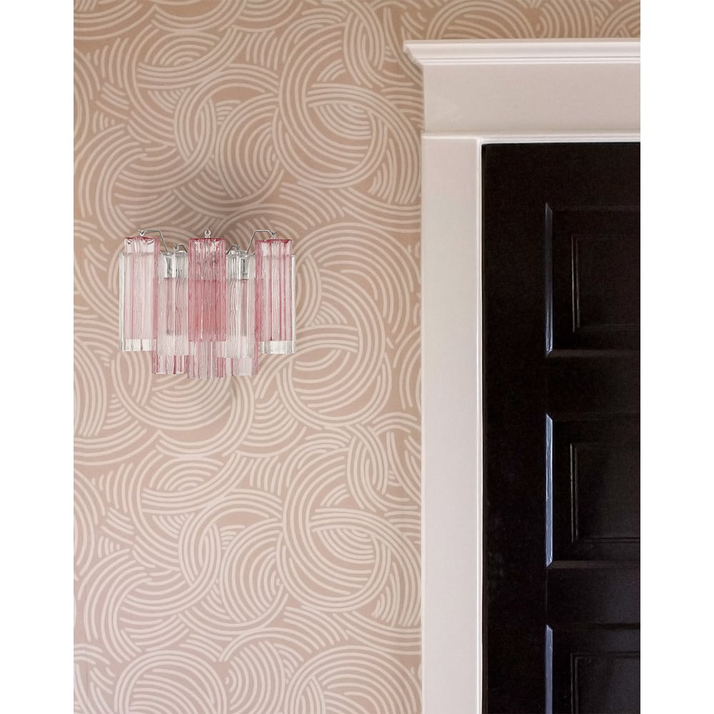 Aurora Wall Light Tronchi Glass Tube Tiered Amber Modern