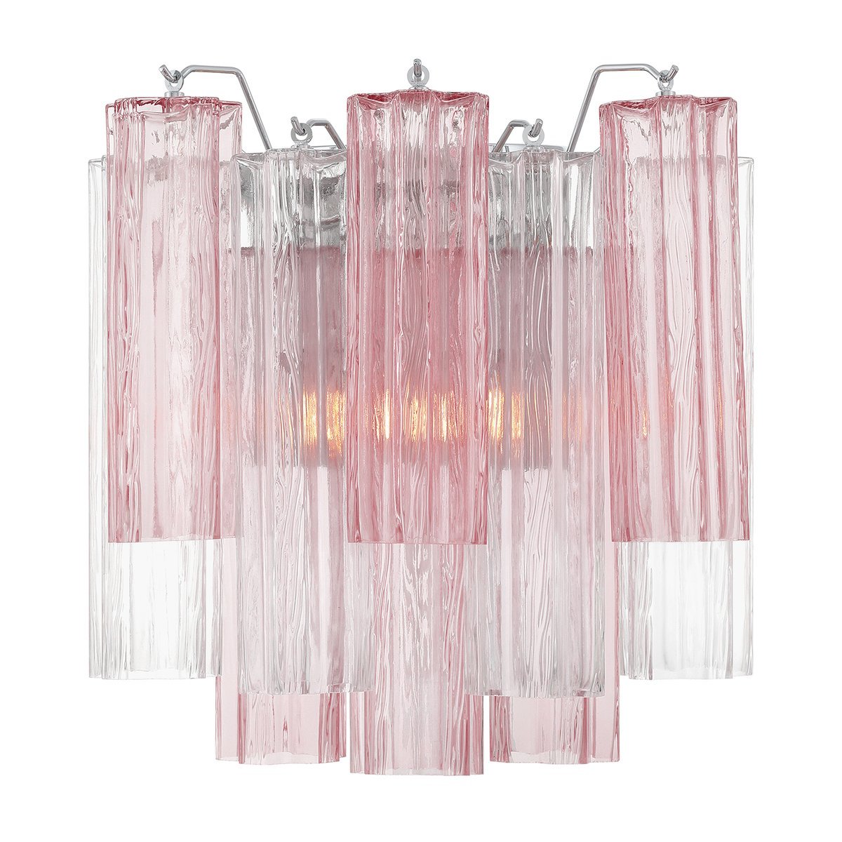 Aurora Wall Light Tronchi Glass Tube Tiered Amber Modern