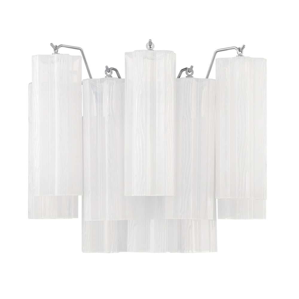 Aurora Wall Light Tronchi Glass Tube Tiered Amber Modern