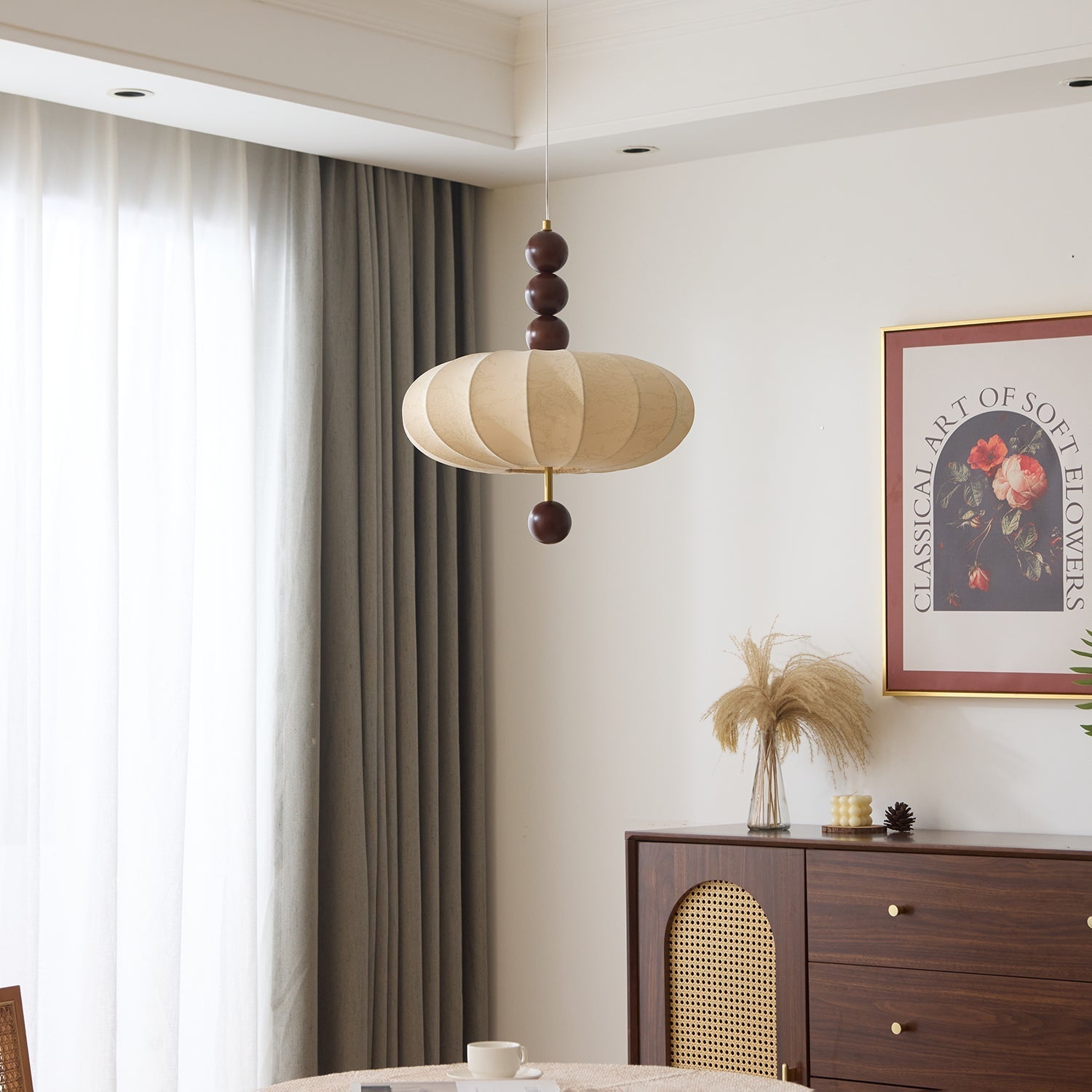 Orla Vintage Fabric Pendant Light - Letslighting