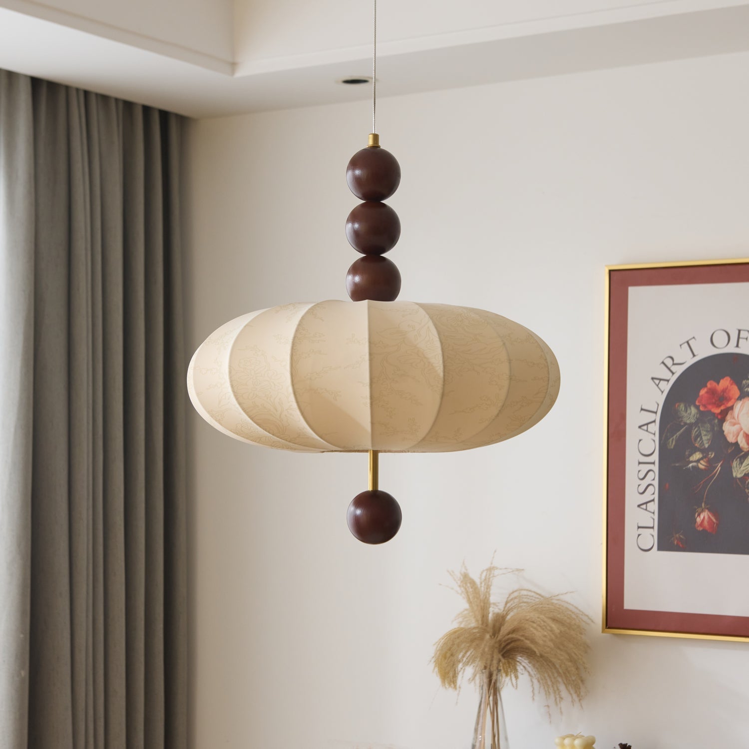 Orla Vintage Fabric Pendant Light - Letslighting