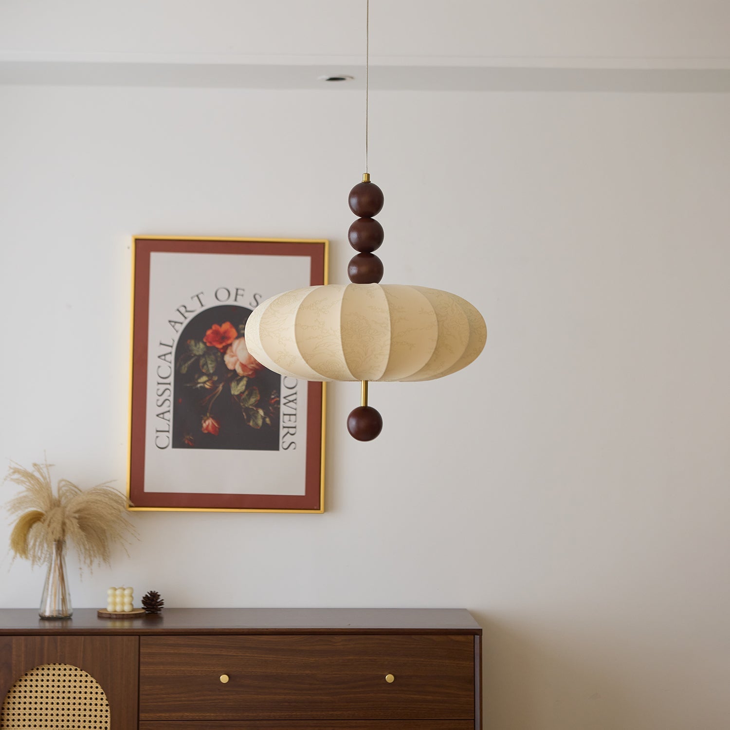 Orla Vintage Fabric Pendant Light - Letslighting