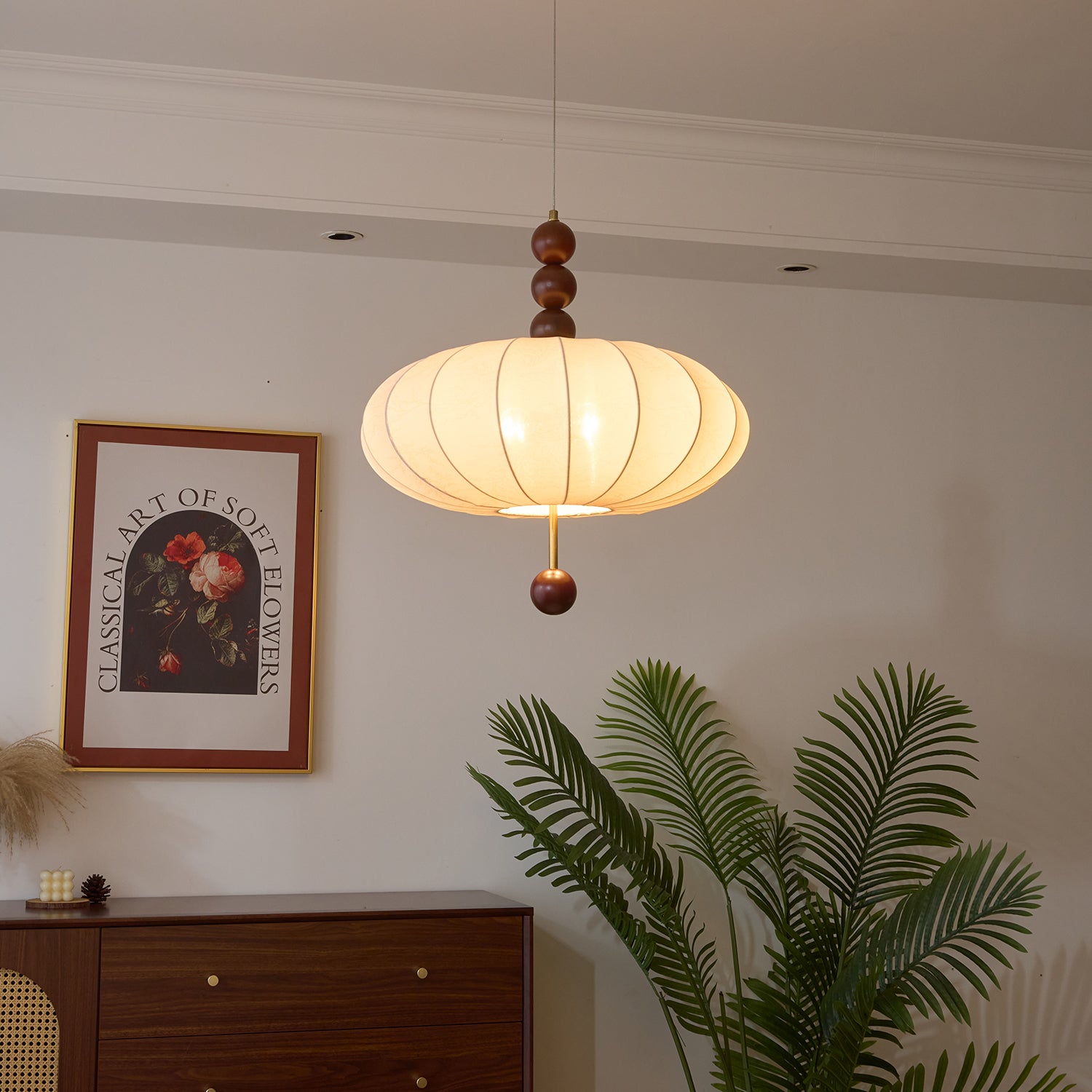 Orla Vintage Fabric Pendant Light - Letslighting