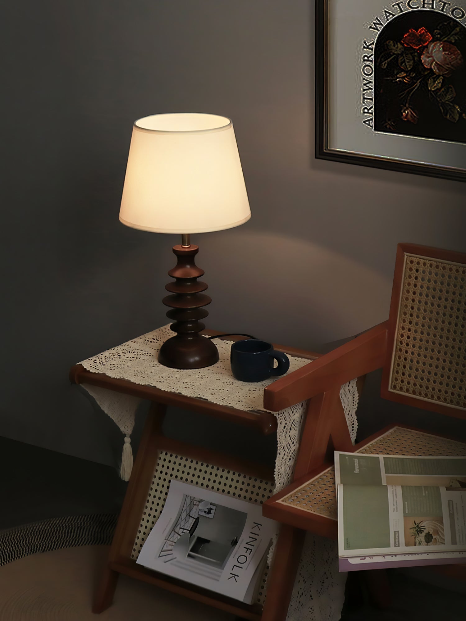 Tivoce Fabric Vintage Table Lamp - Letslighting