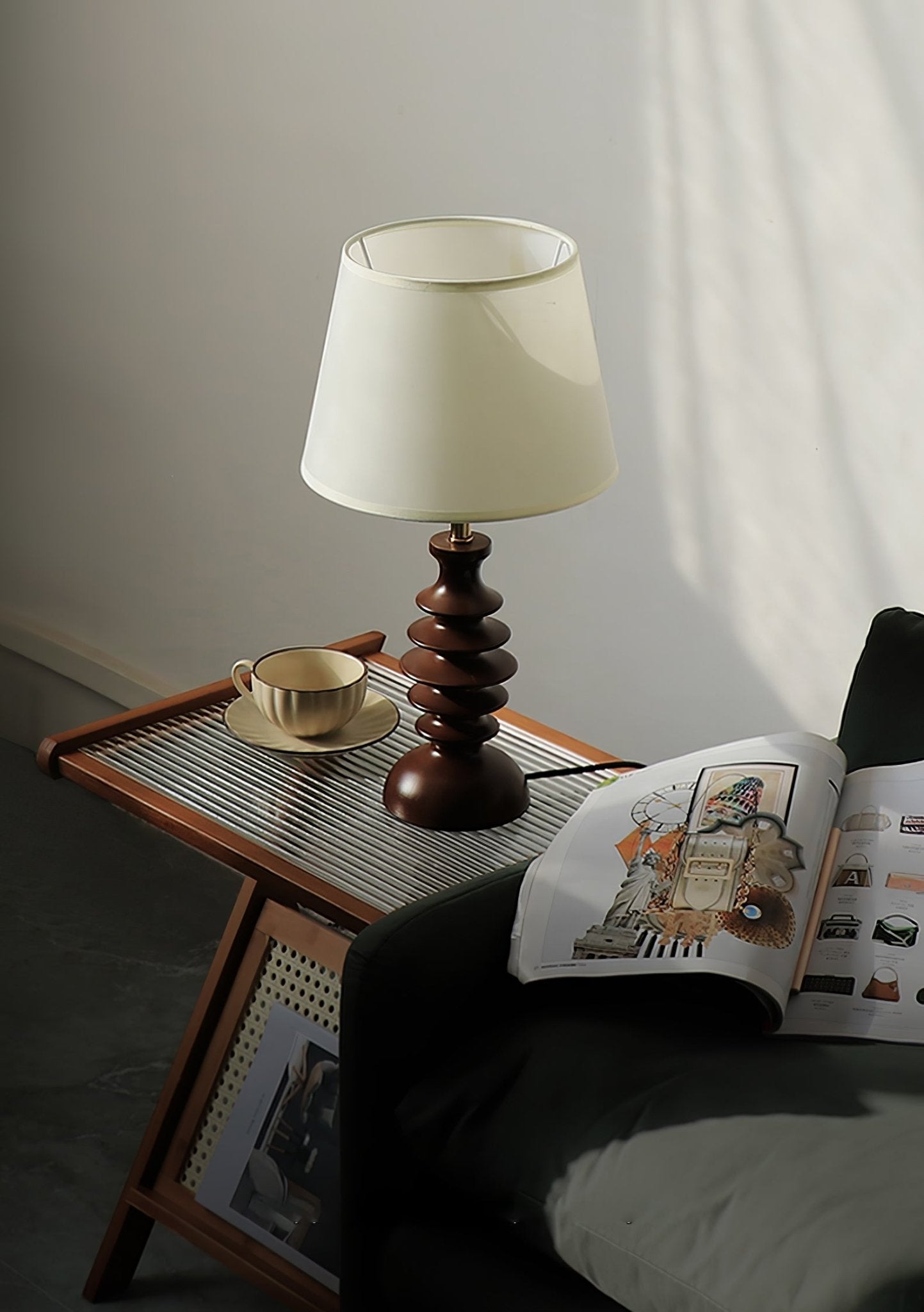 Tivoce Fabric Vintage Table Lamp - Letslighting