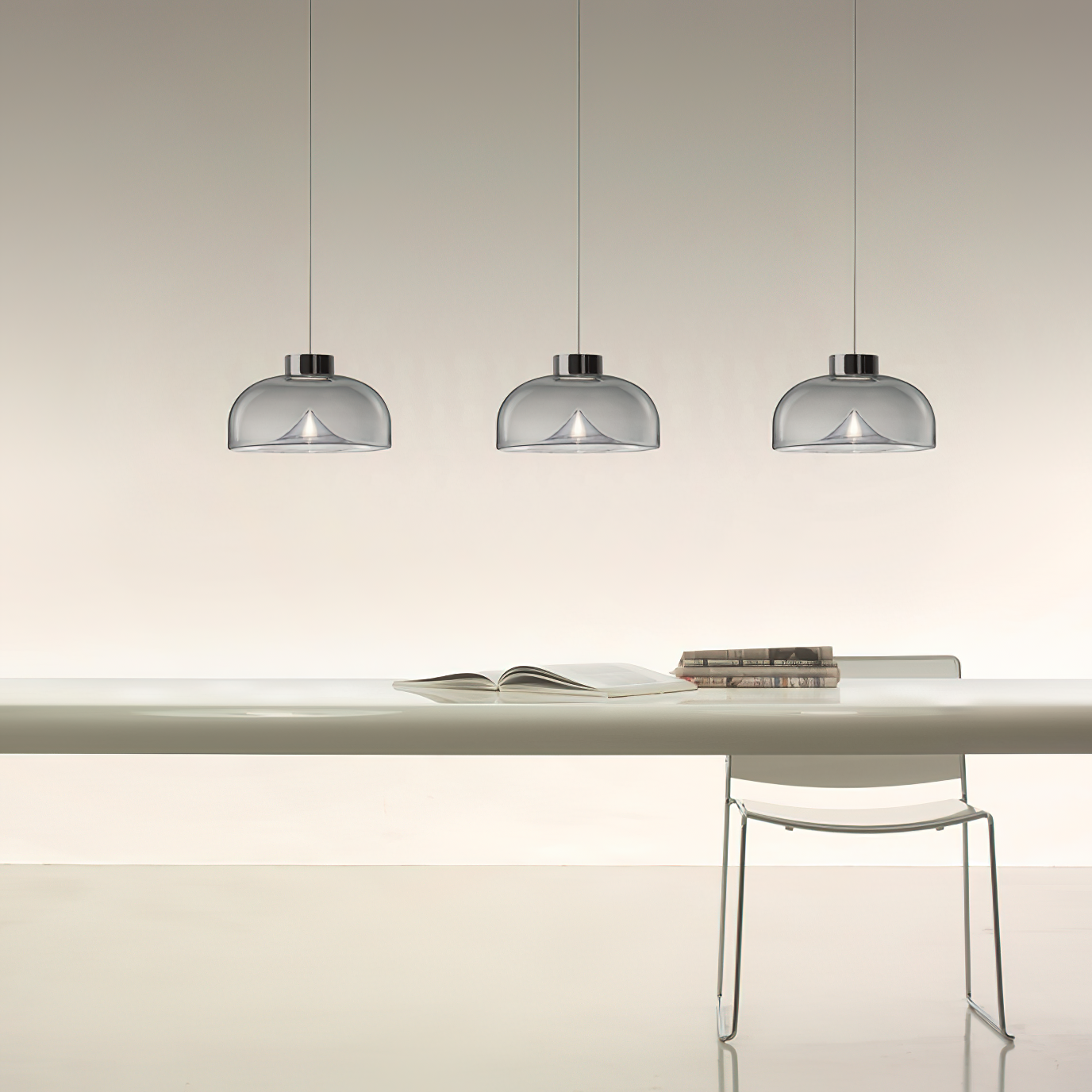 Modern Minimalist Dome-shaped Glass Pendant Light - Letslighting
