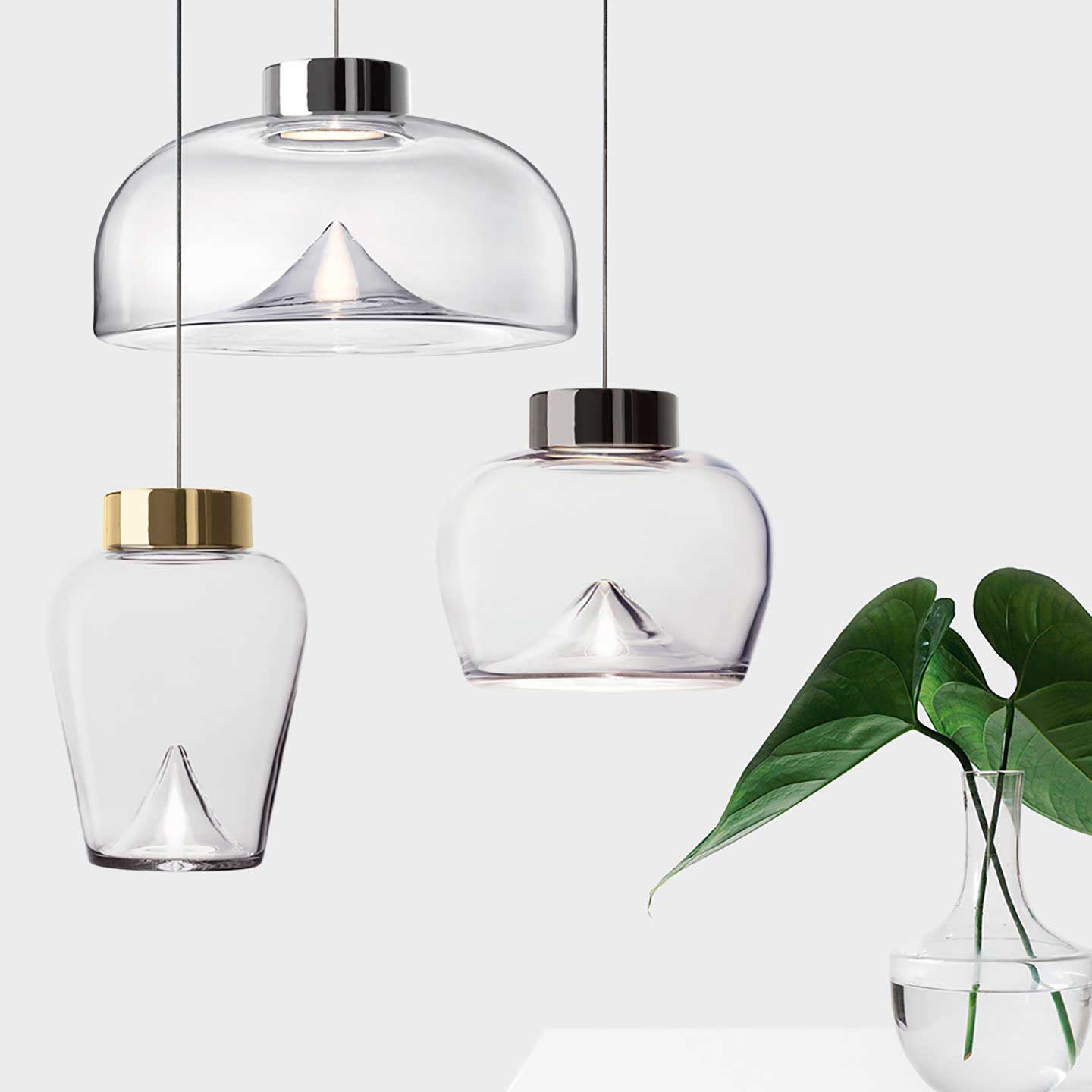 Modern Minimalist Dome-shaped Glass Pendant Light - Letslighting