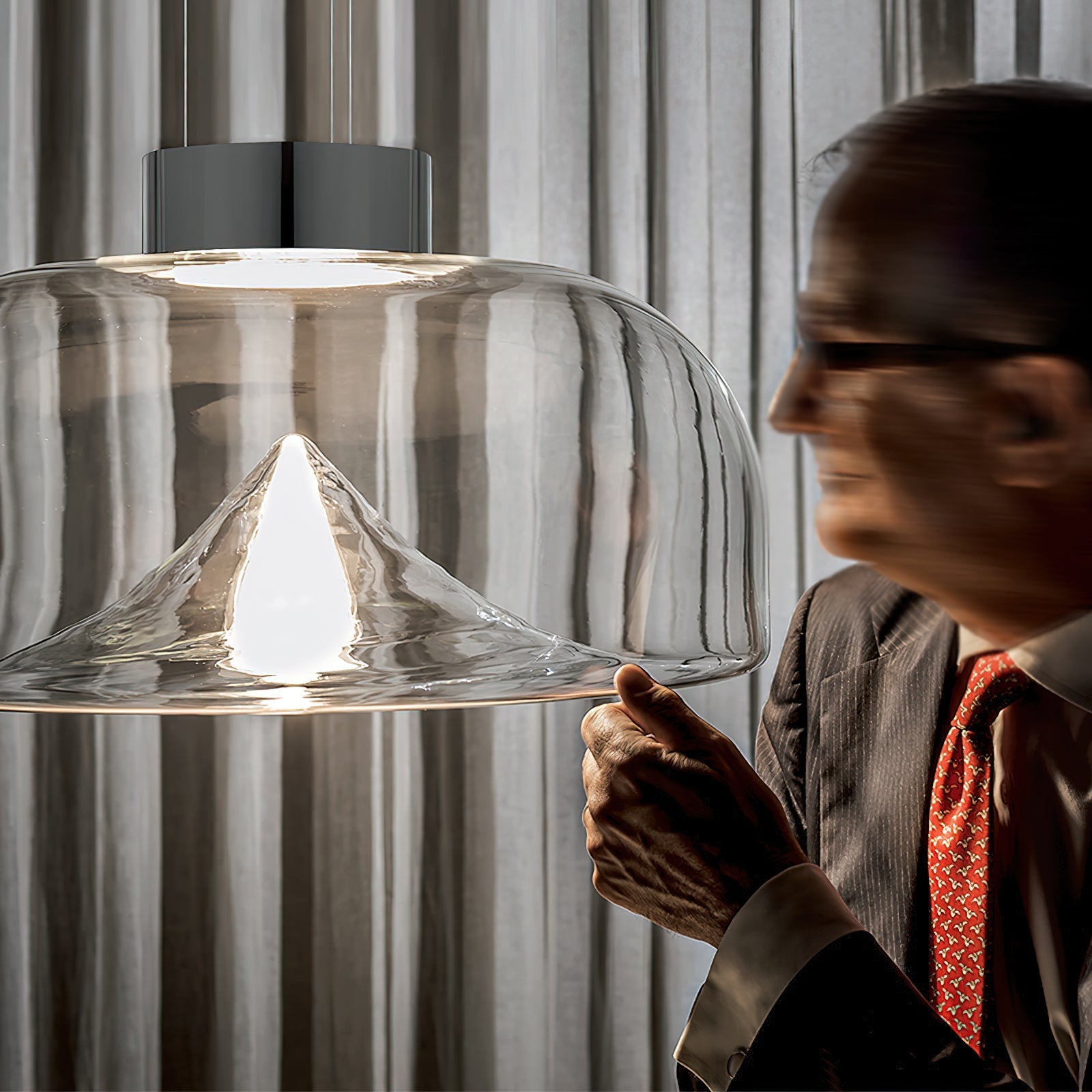 Modern Minimalist Dome-shaped Glass Pendant Light - Letslighting