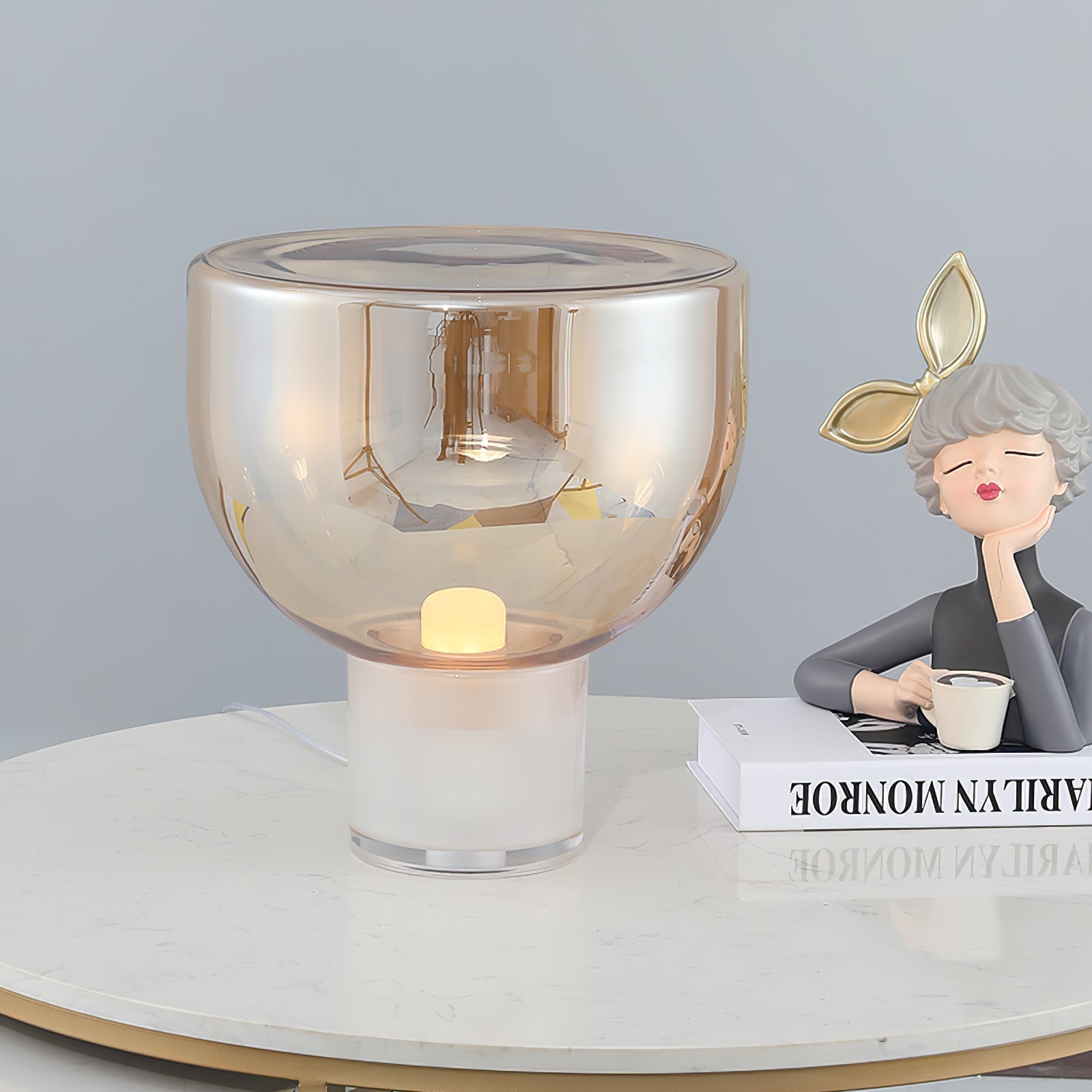 Velux Glass Elegant Table Lamp - Letslighting