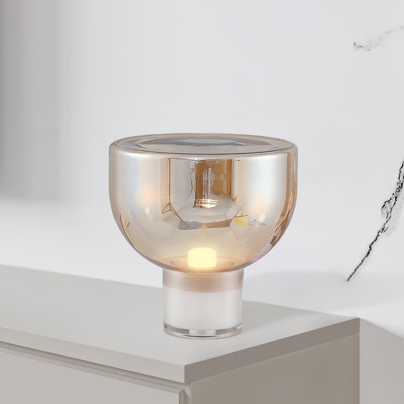 Velux Glass Elegant Table Lamp - Letslighting