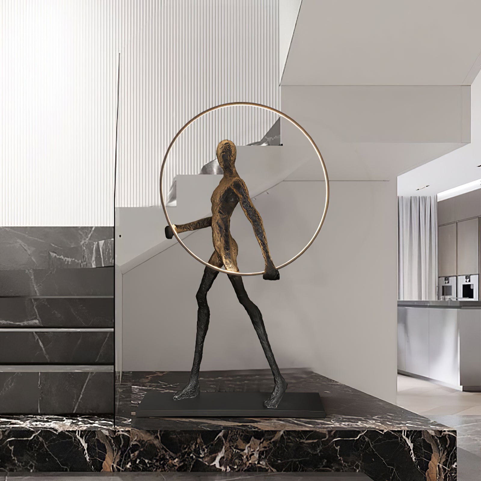 Aeon Floor Lamp Sculpture LED Figure - Letslighting