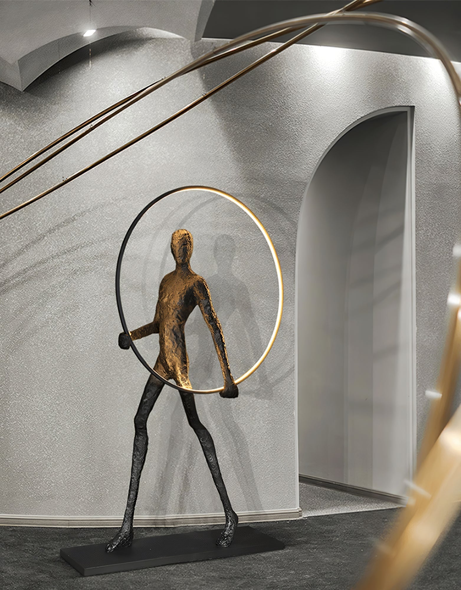 Aeon Floor Lamp Sculpture LED Figure - Letslighting