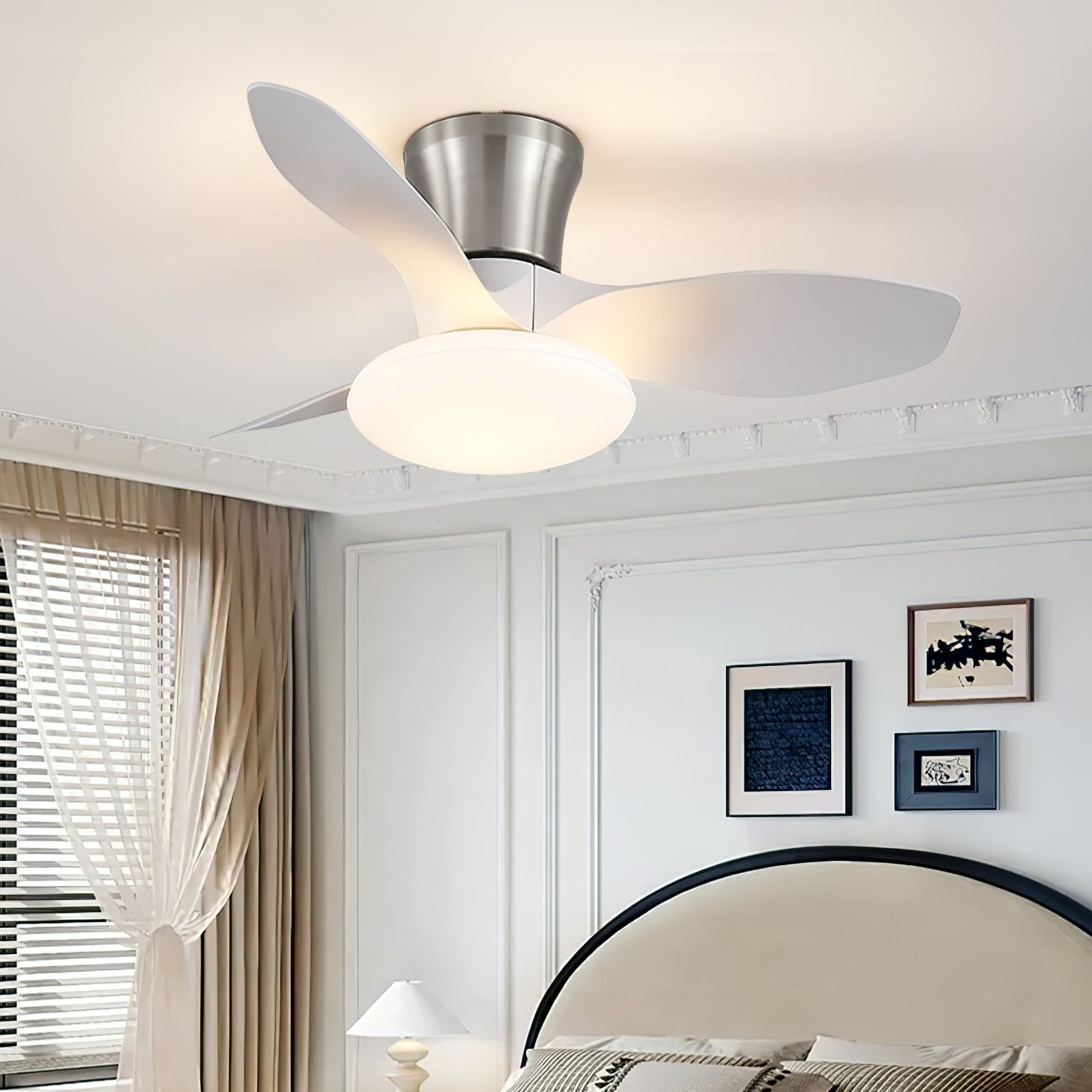 Velora Modern Wood Ceiling Fan Light - Letslighting