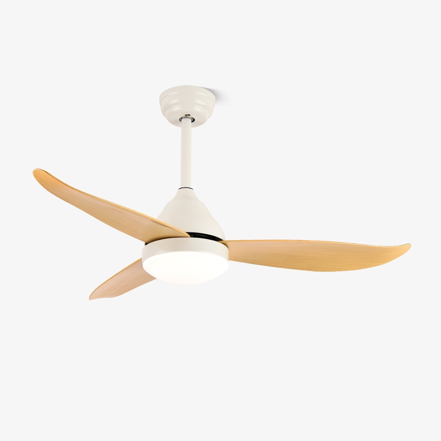 Zefiro Modern Wood Ceiling Fan with Light - Letslighting