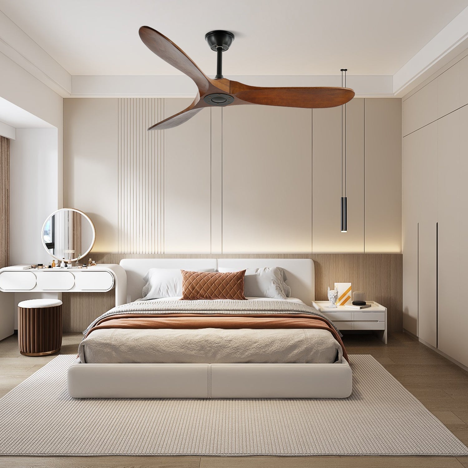 Orano Wood Ceiling Fan - Letslighting