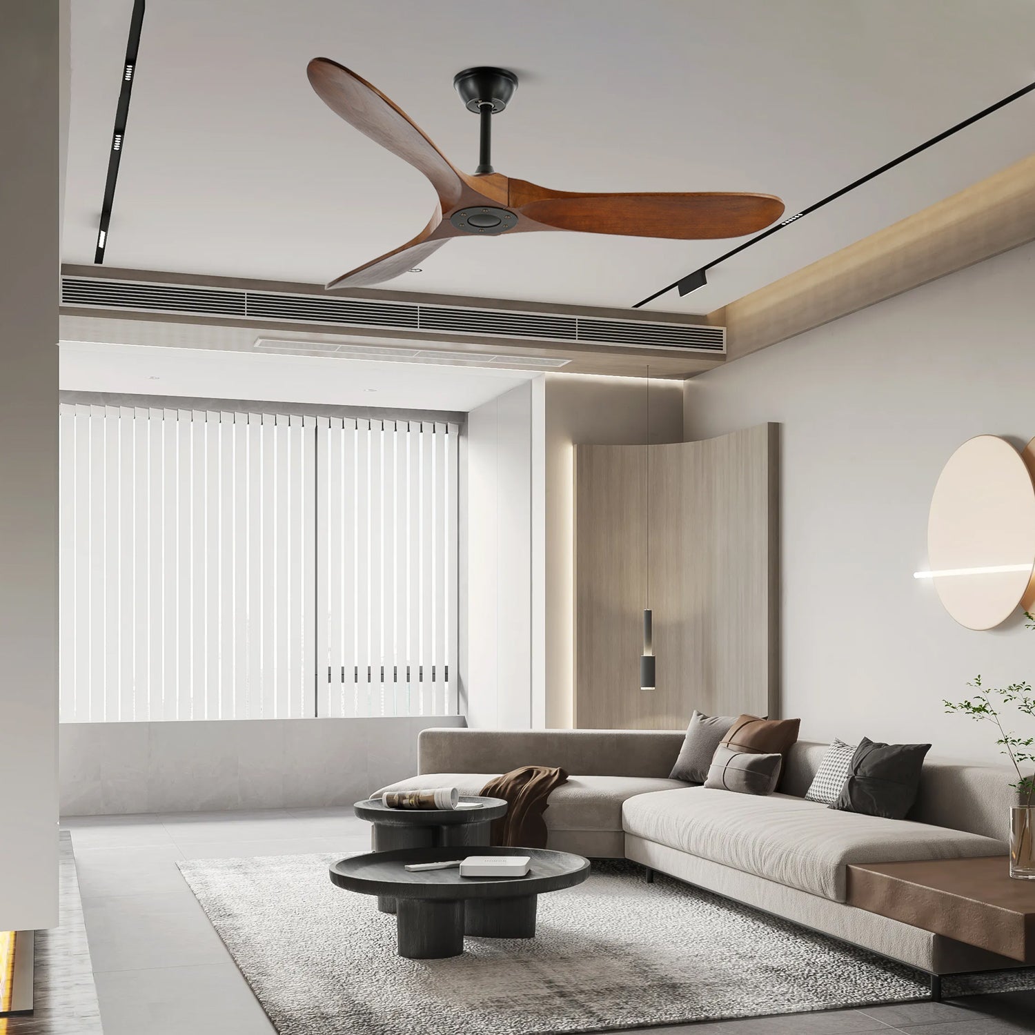 Orano Wood Ceiling Fan - Letslighting
