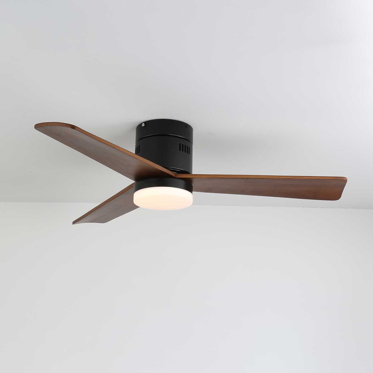 Eris Minimalist Wood Ceiling Fan Light - Letslighting