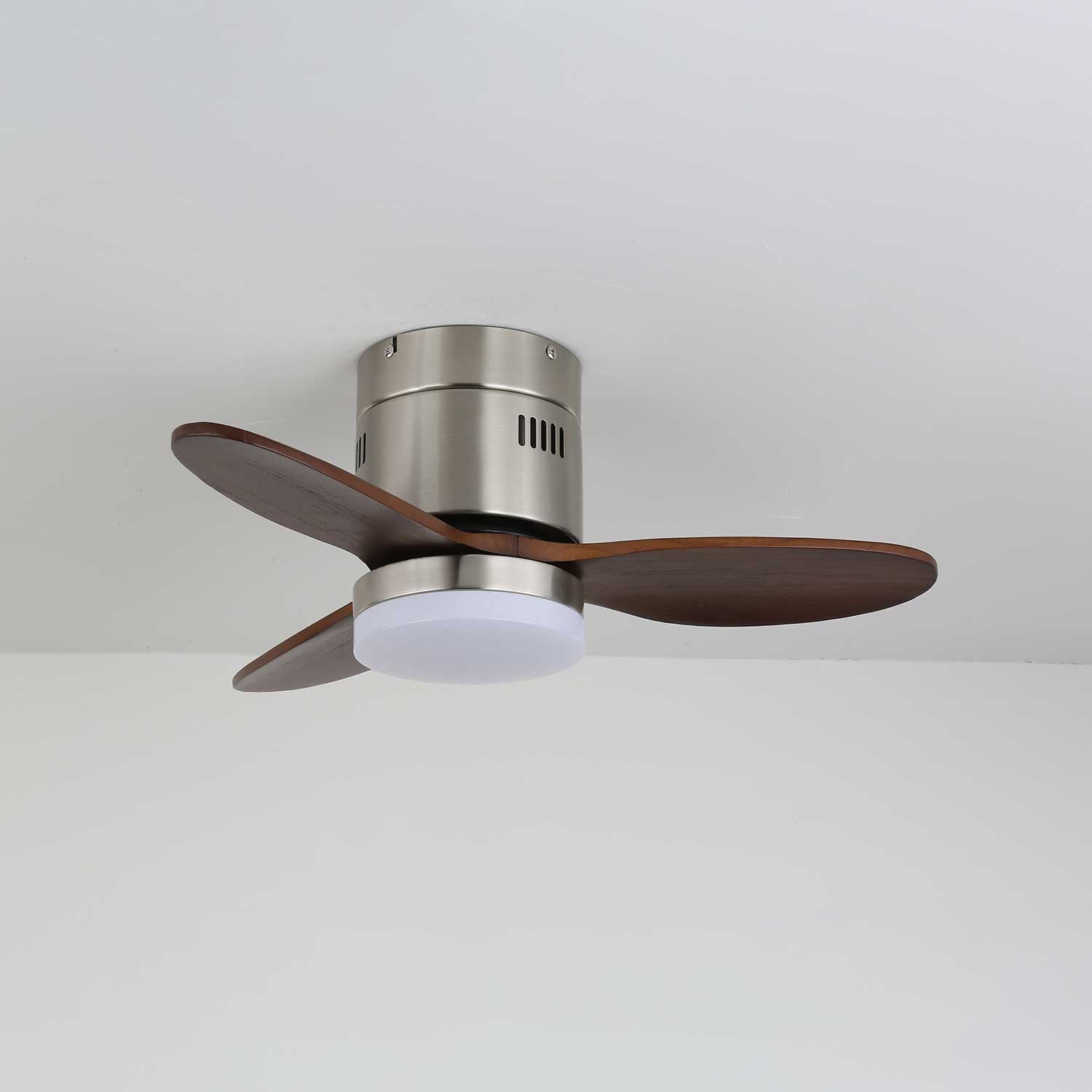 Eris Minimalist Wood Ceiling Fan Light - Letslighting