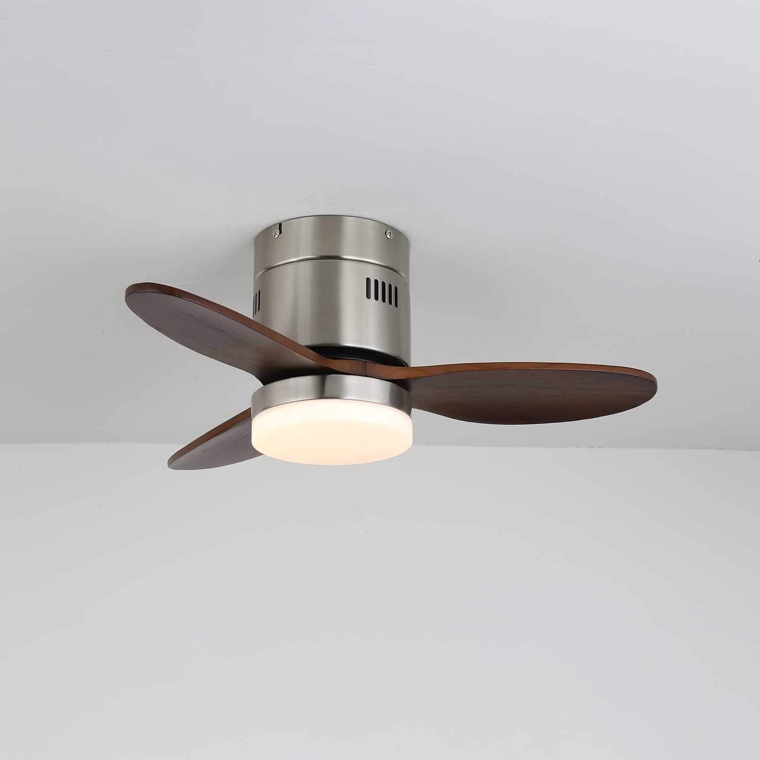 Eris Minimalist Wood Ceiling Fan Light - Letslighting
