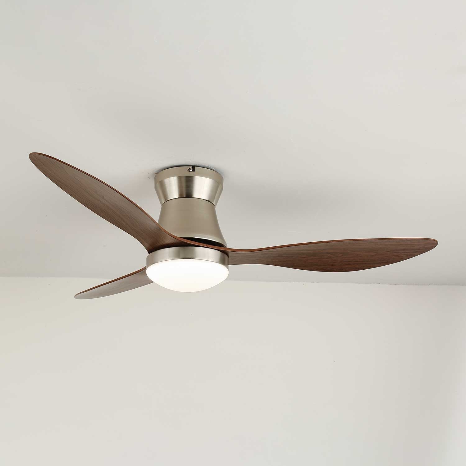 Zerath Modern Wood Ceiling Fan Light - Letslighting