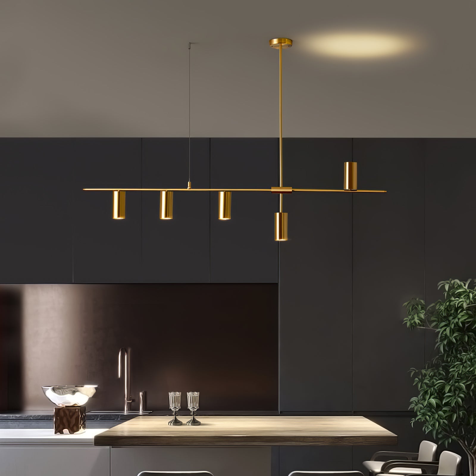 Chandelier Linear Structure Modern - Letslighting
