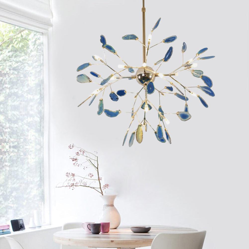 Olivia Agate Colorful Branching Chandelier