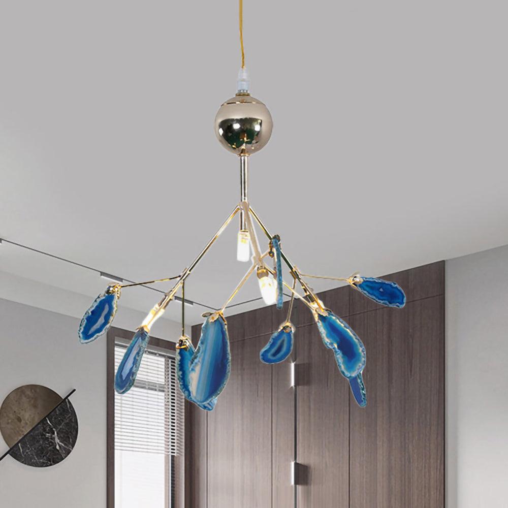Olivia Agate Colorful Branching Chandelier