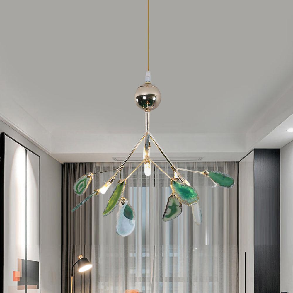 Olivia Agate Colorful Branching Chandelier
