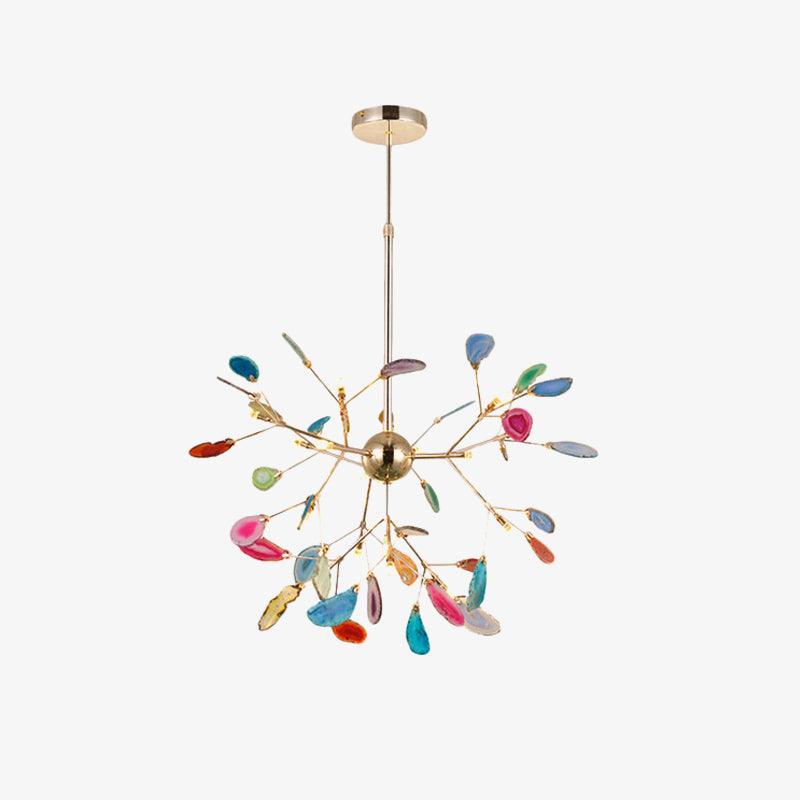 Olivia Agate Colorful Branching Chandelier