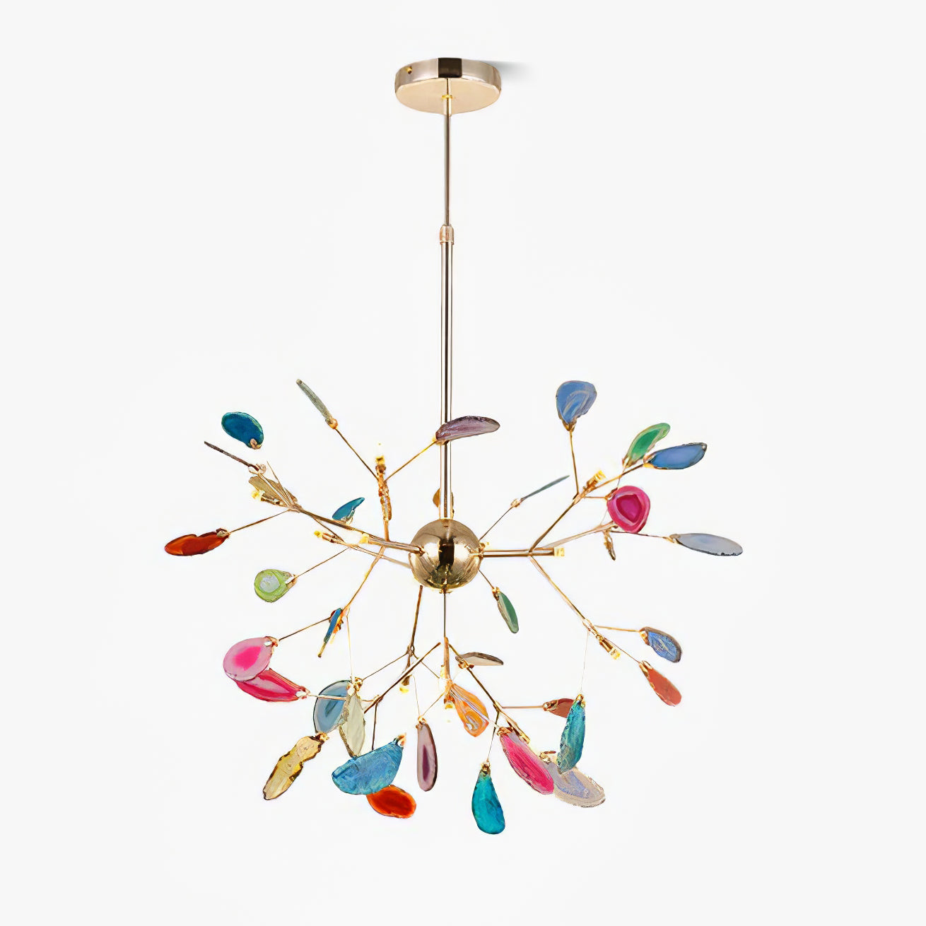Olivia Agate Colorful Branching Chandelier
