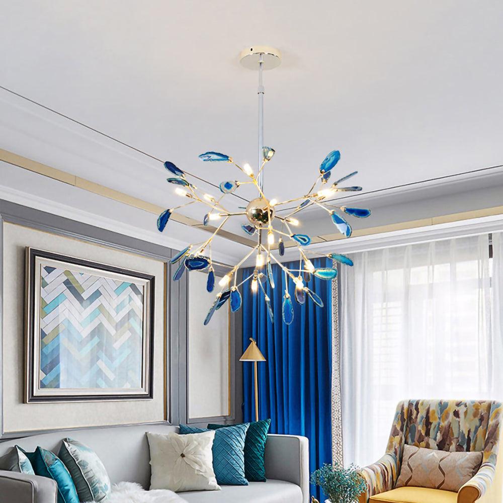Olivia Agate Colorful Branching Chandelier