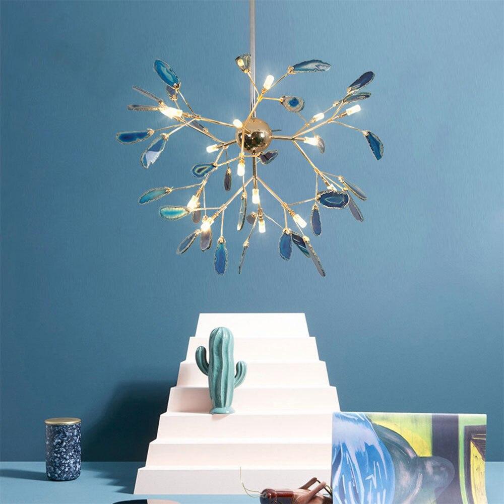 Olivia Agate Colorful Branching Chandelier