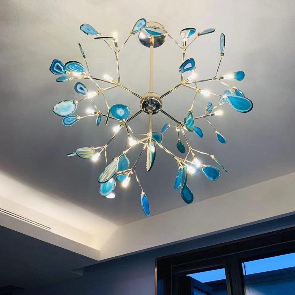Olivia Agate Colorful Branching Chandelier