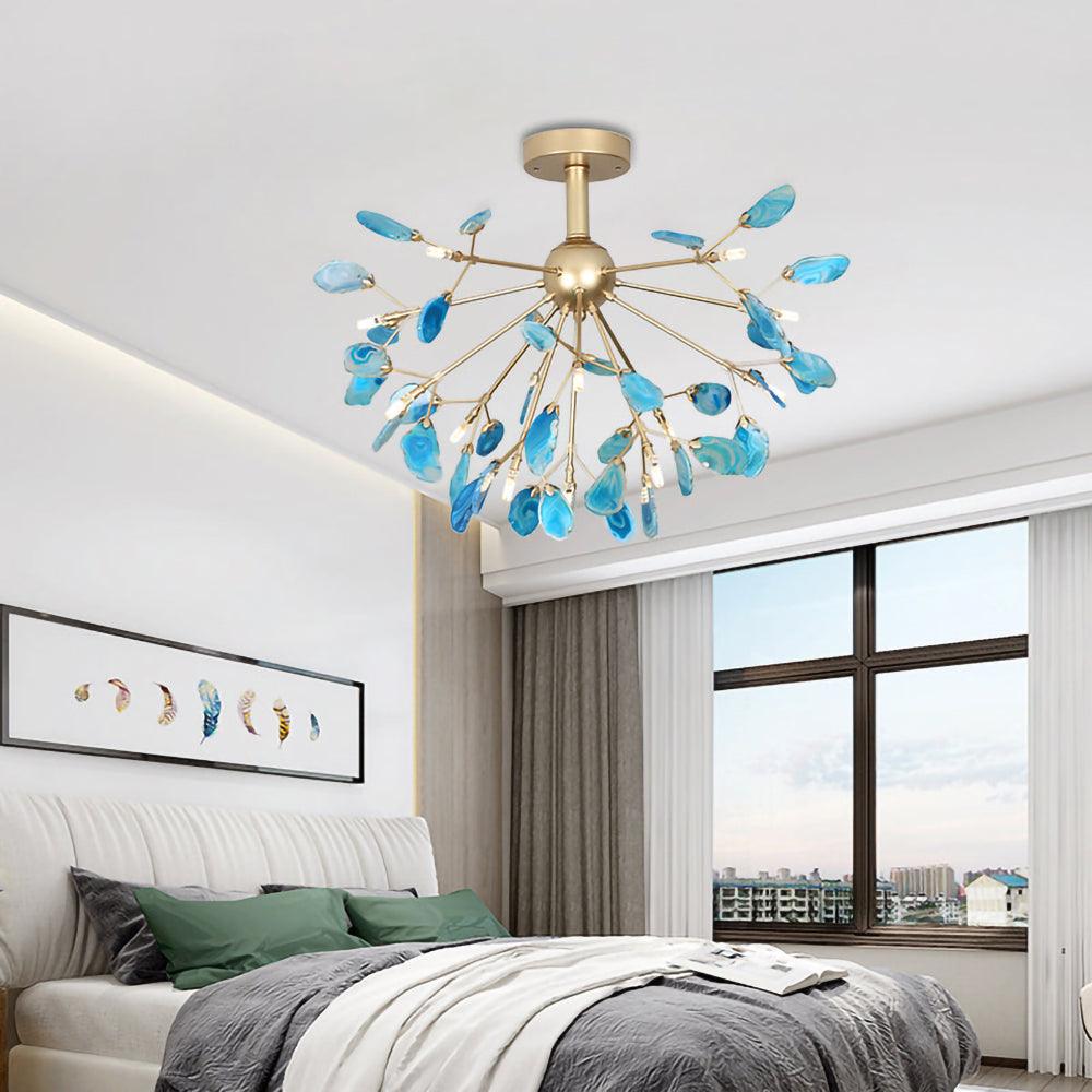 Olivia Agate Colorful Branching Chandelier