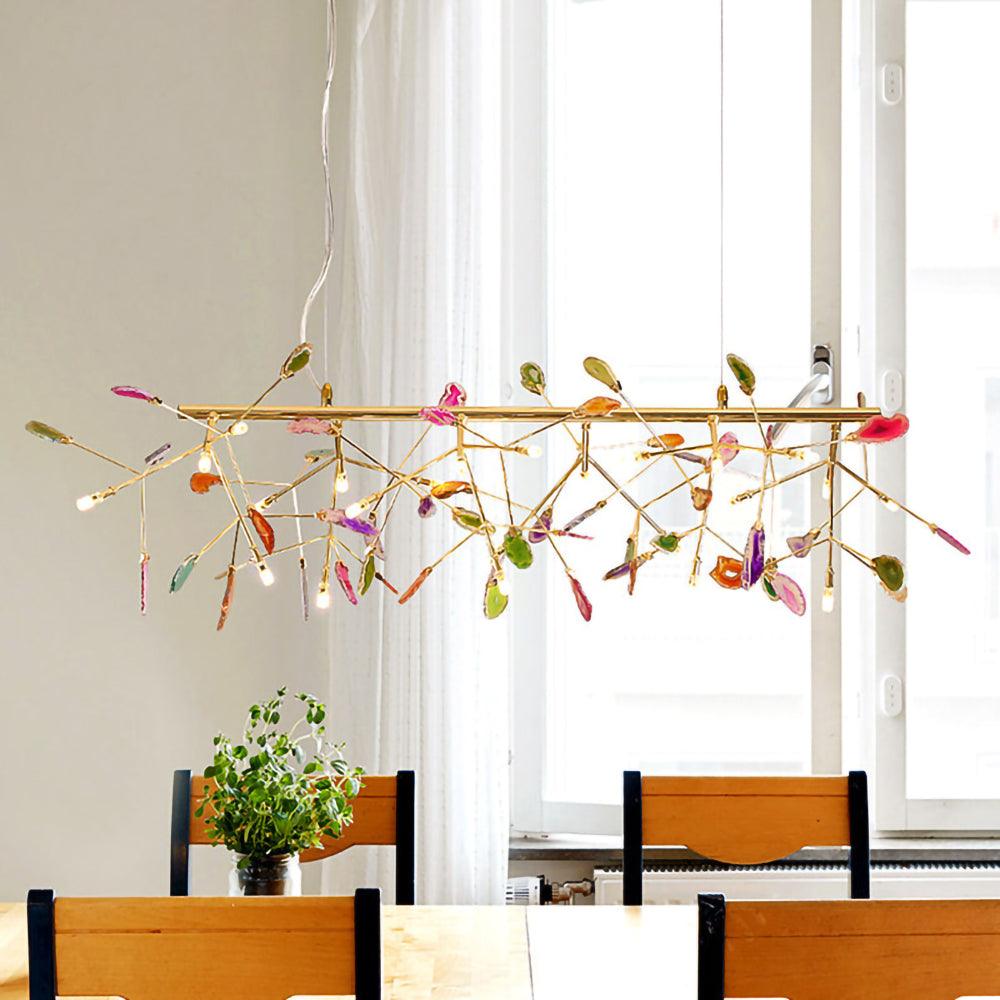 Olivia Agate Colorful Branching Chandelier
