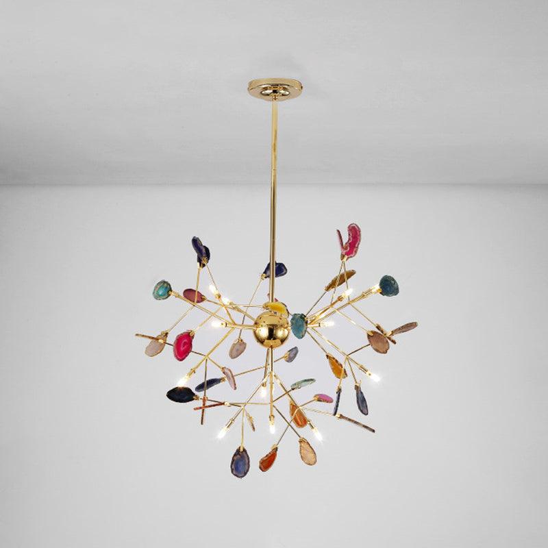 Olivia Agate Colorful Branching Chandelier