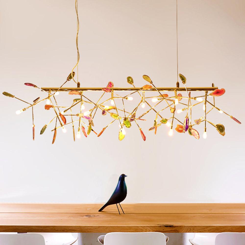 Olivia Agate Colorful Branching Chandelier