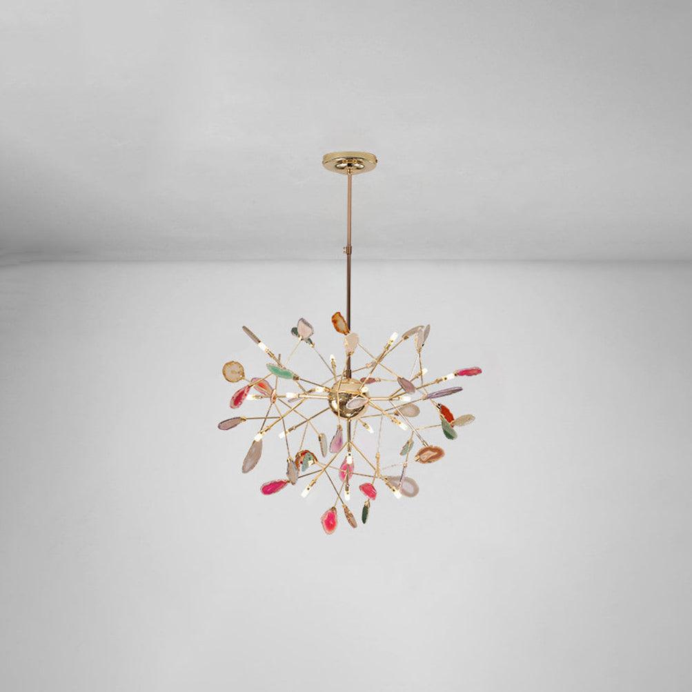 Olivia Agate Colorful Branching Chandelier
