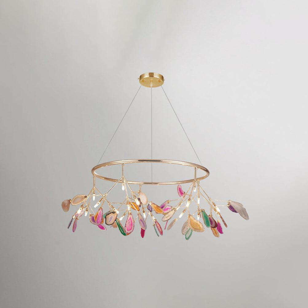Olivia Agate Colorful Branching Chandelier