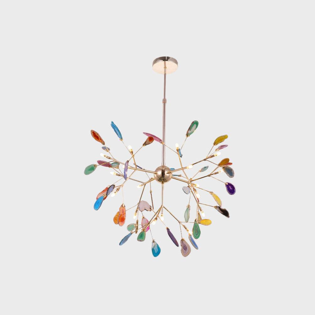 Olivia Agate Colorful Branching Chandelier