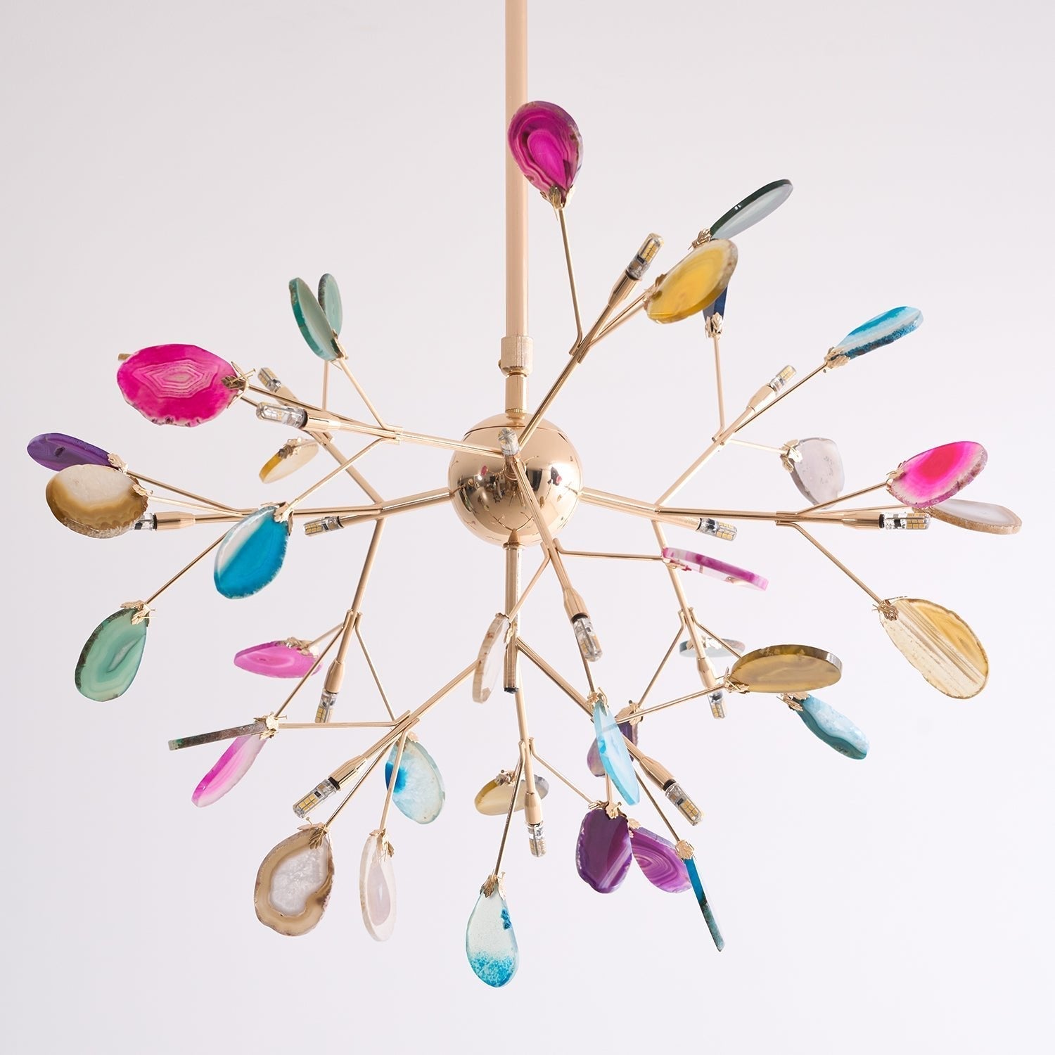 Olivia Agate Colorful Branching Chandelier