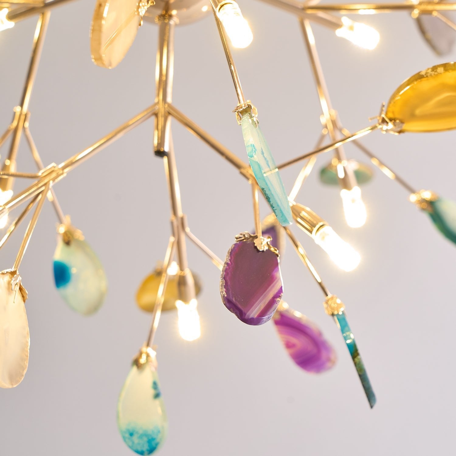 Olivia Agate Colorful Branching Chandelier